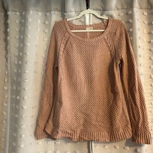 Maison Jules pink knit sweater XL